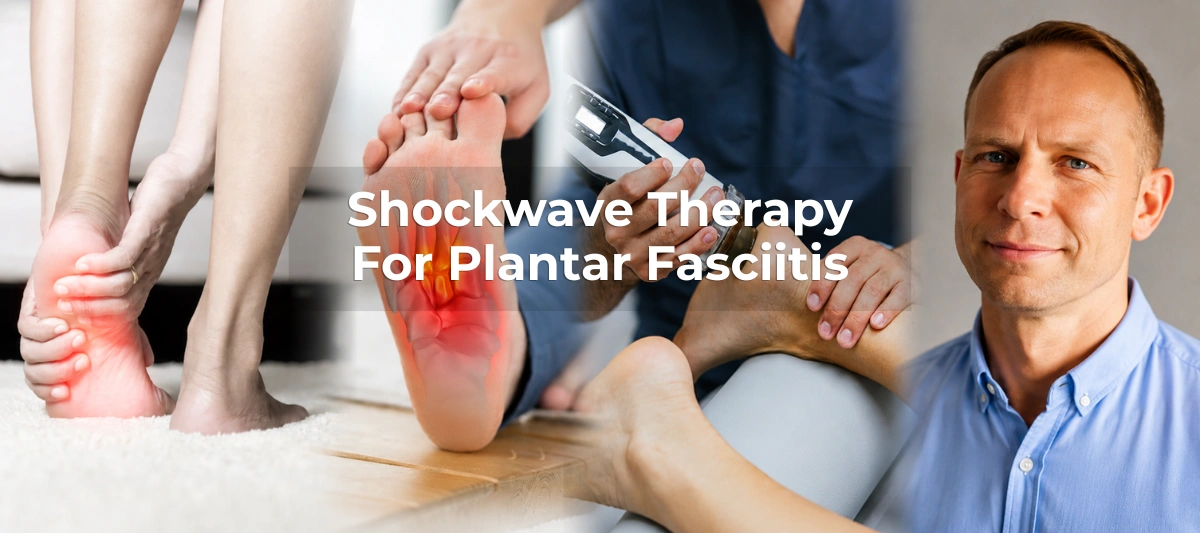 Shockwave therapy for plantar fasciitis pain with registered osteopath Dwaine Ford